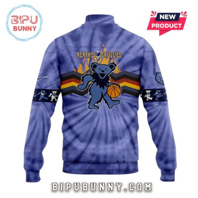 Memphis Grizzlies Grateful Dead Night Baseball Jacket