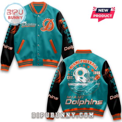 Men’s Miami Dolphins Football Baseball Jacket