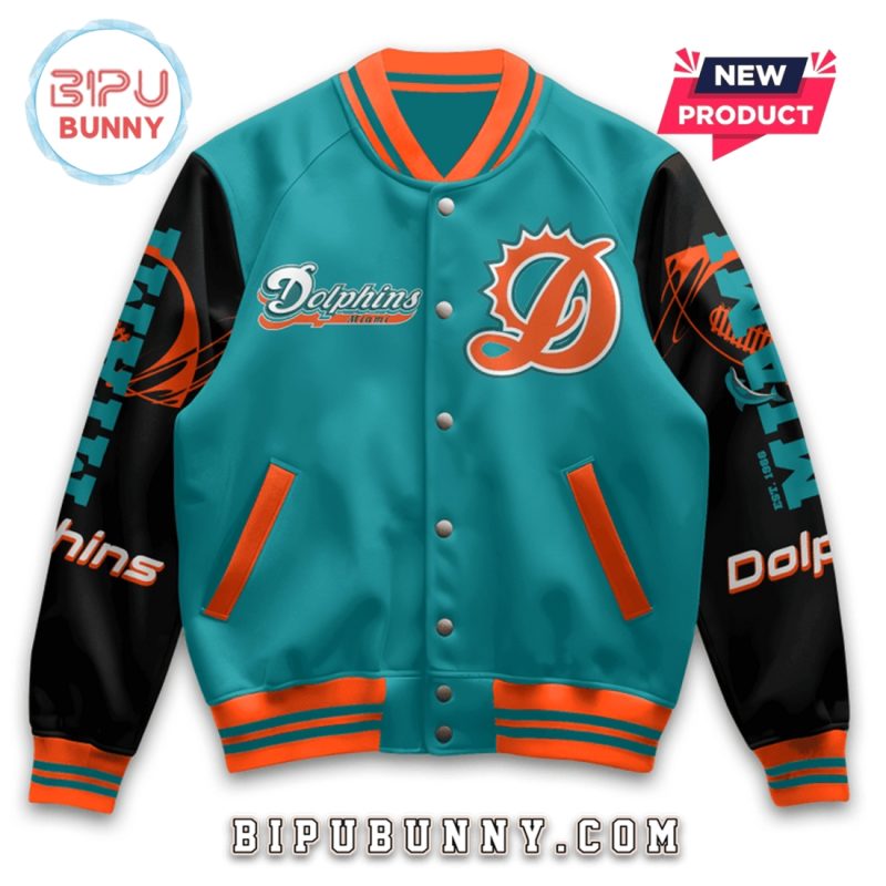 Men’s Miami Dolphins Football Baseball Jacket