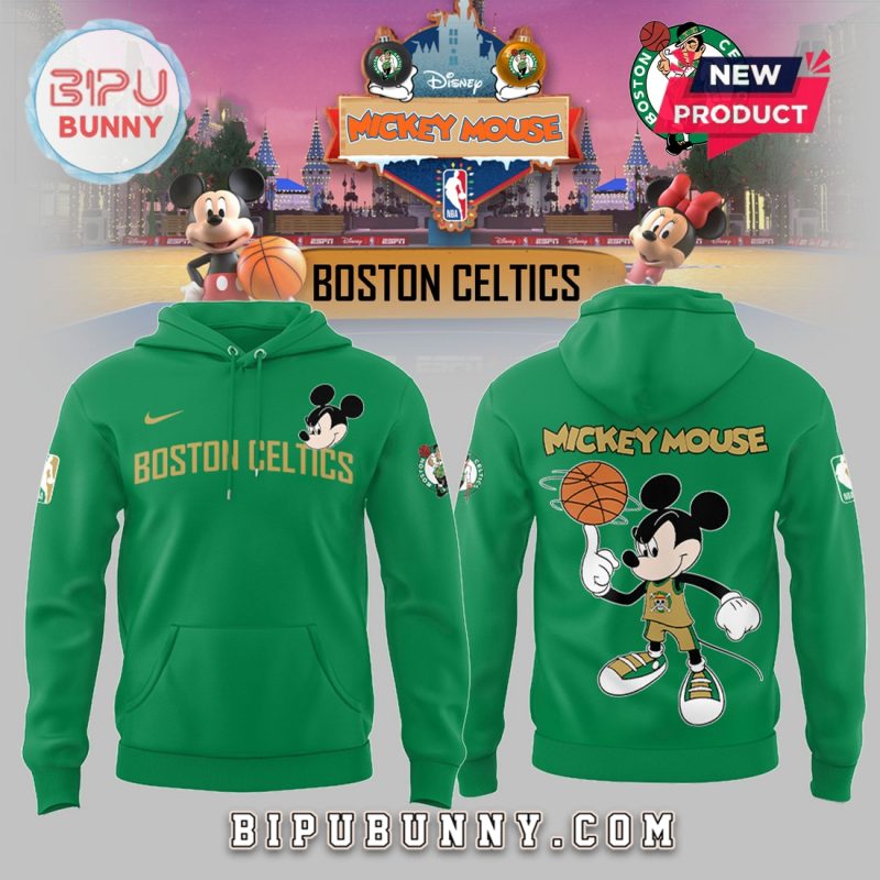 Mickey Mouse x Celtics Green Nike Hoodie Set