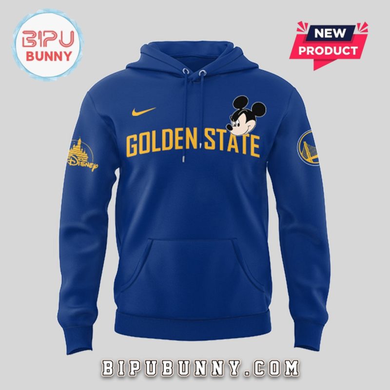 Mickey Mouse x Golden State Warriors Blue Hoodie