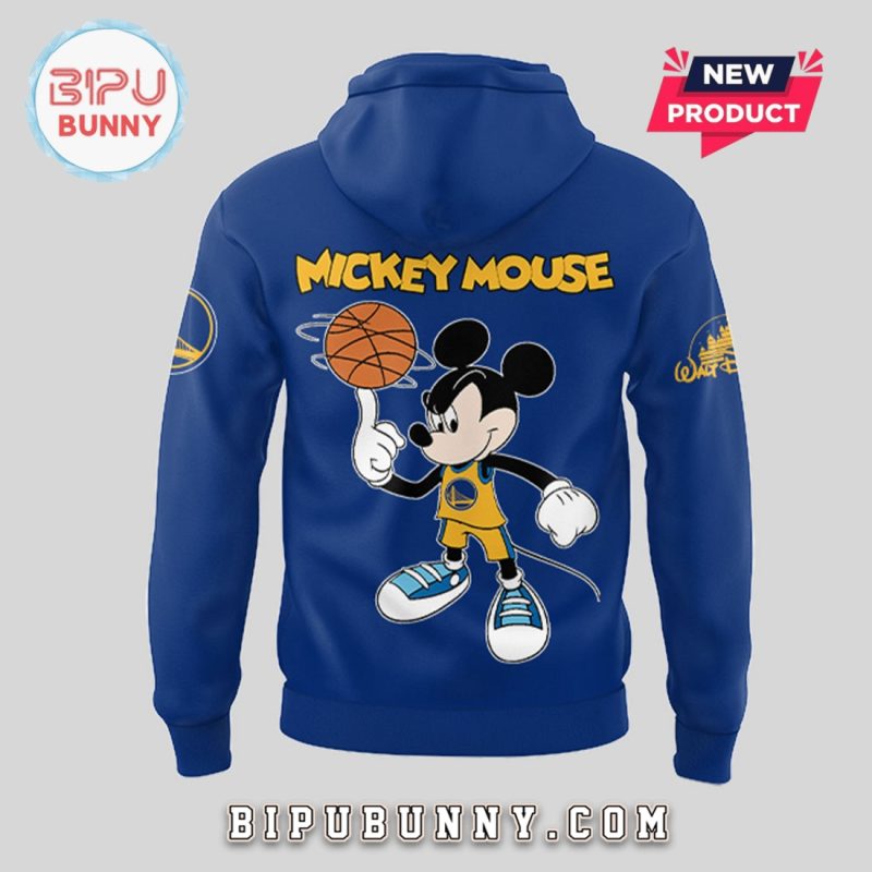 Mickey Mouse x Golden State Warriors Blue Hoodie