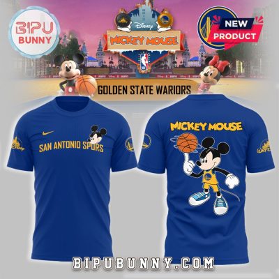 Mickey Mouse x Golden State Warriors Blue Hoodie