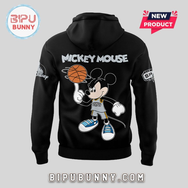 Mickey Mouse x Spurs Black Edition Hoodie