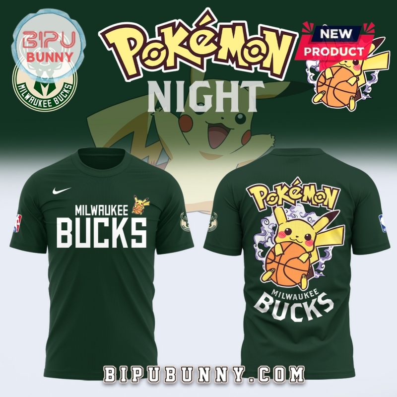 Milwaukee Bucks x Pokemon Night Nike Hoodie