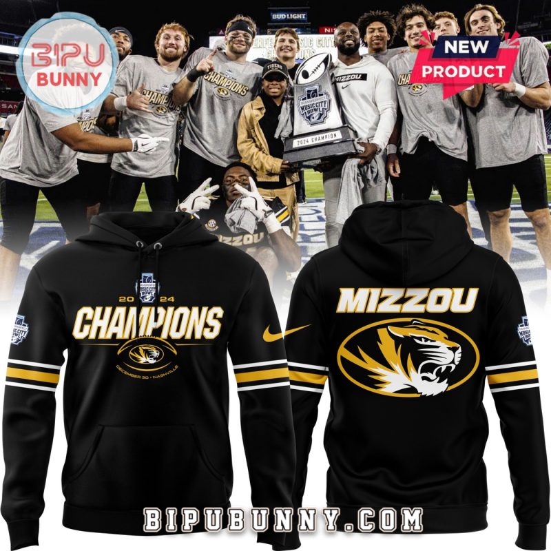 Missouri Tigers Transperfect Music City Bowl Black Hoodie