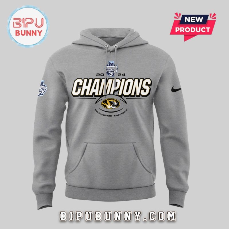 Missouri Tigers Transperfect Music City Bowl Gray Hoodie