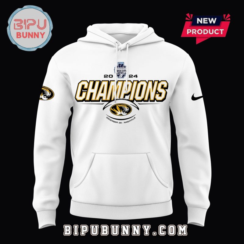 Missouri Tigers Transperfect Music City Bowl White Hoodie