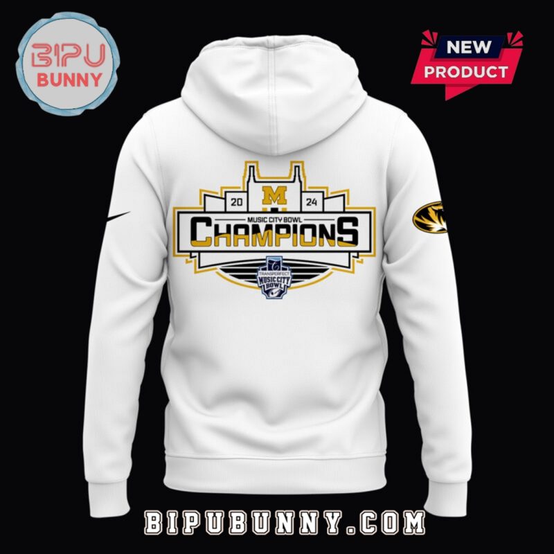 Missouri Tigers Transperfect Music City Bowl White Hoodie