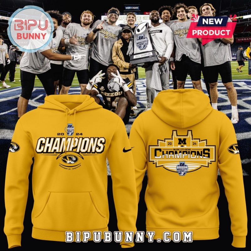 Missouri Tigers Transperfect Music City Bowl Yellow Hoodie