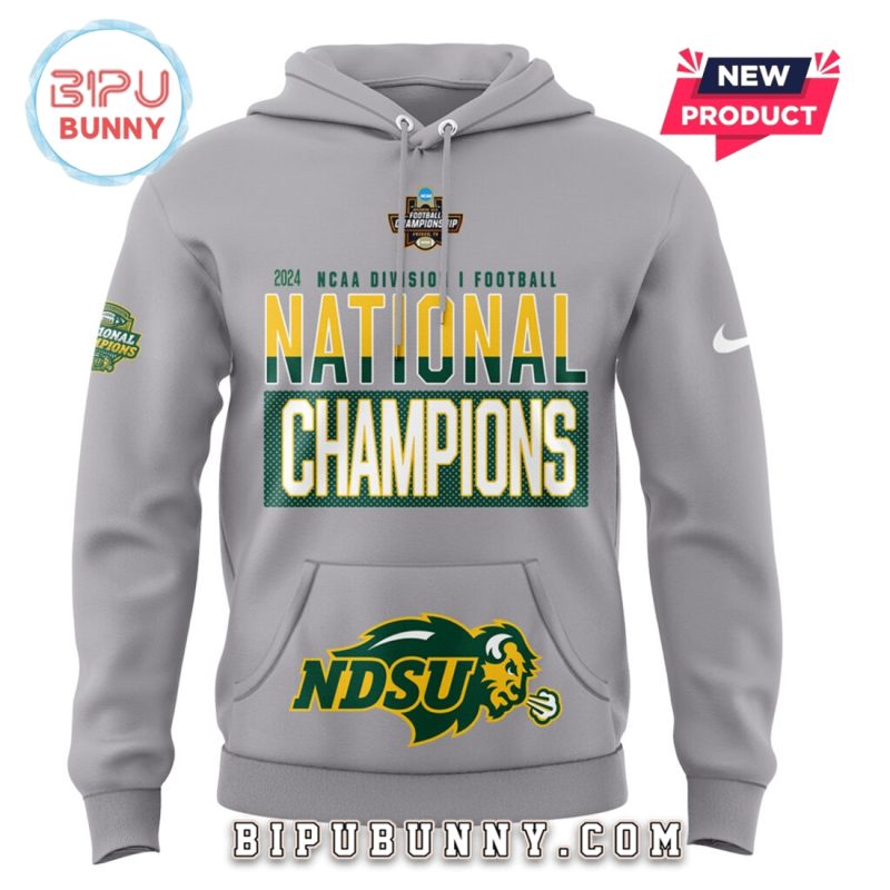 NDSU Football 10 Time Championship Gray Hoodie Set