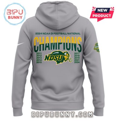 NDSU Football 10 Time Championship Gray Hoodie Set