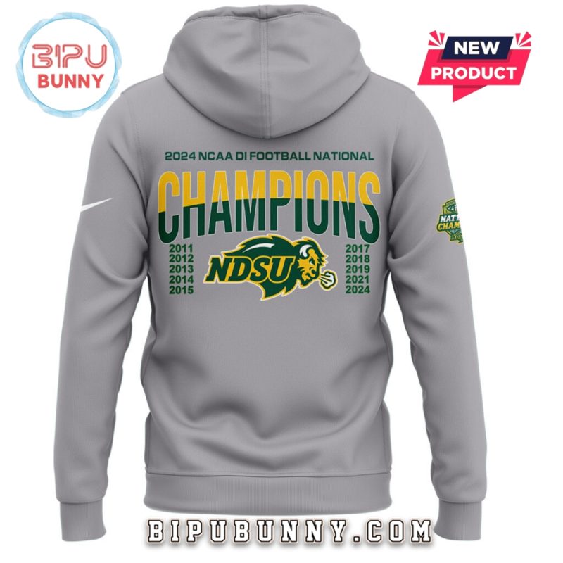 NDSU Football 10 Time Championship Gray Hoodie Set