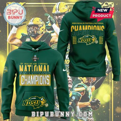 NDSU Football 10 Time Championship Green Hoodie Set