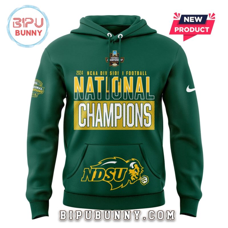 NDSU Football 10 Time Championship Green Hoodie Set