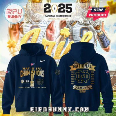 Notre Dame Fighting Irish National Champions Navy Hoodie