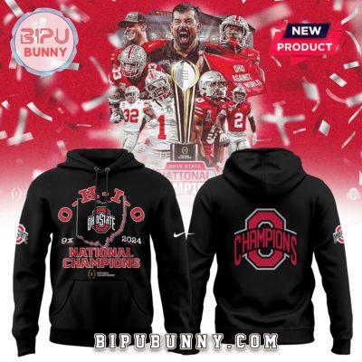 Ohio State Buckeyes 2024 Football Playoff Black Hoodie