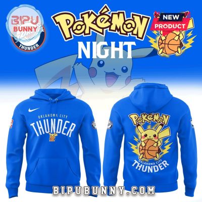 Oklahoma City Thunder x Pokemon Night Nike Hoodie