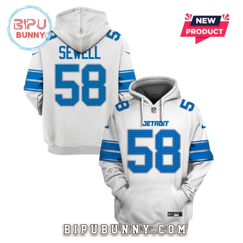 Penei Sewell Detroit Lions Edition Hoodie Jersey