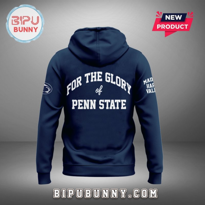 Penn State Coach James Franklin Navy Hoodie Set