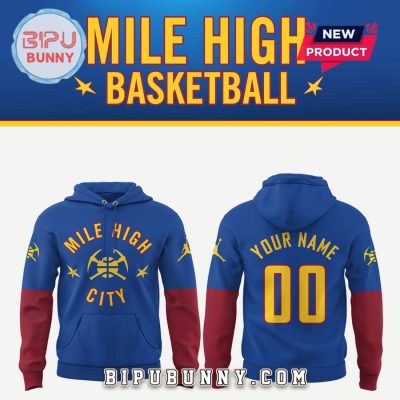 Personalized Denver Nuggets Mile High City Hoodie Set