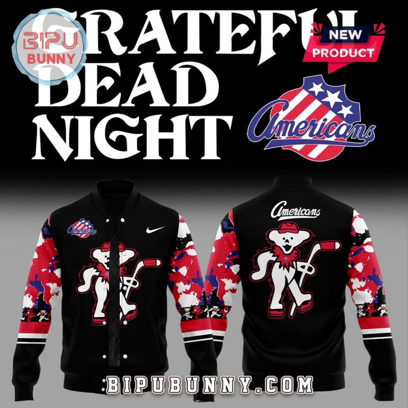 Rochester Americans Grateful Dead Night Baseball Jacket