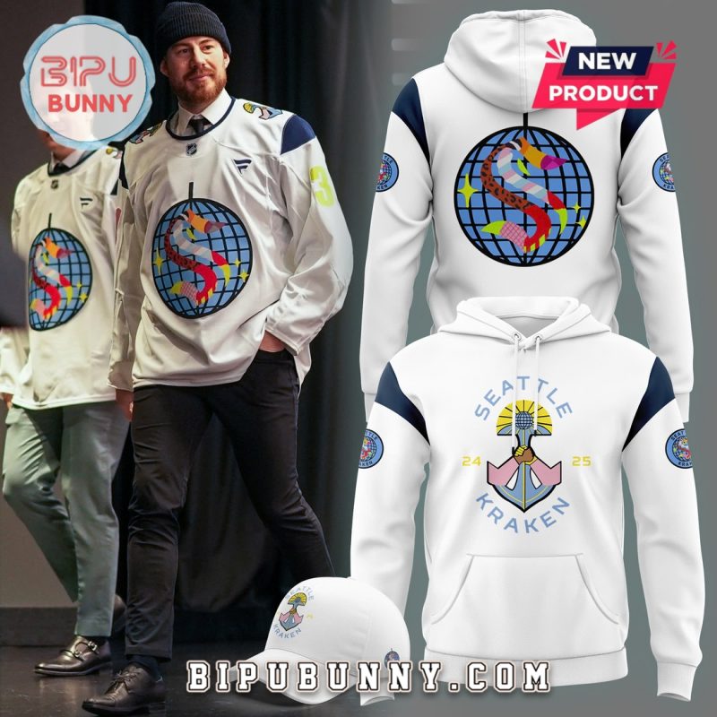 Seattle Kraken x 2025 Pride Night Limited White Hoodie Set