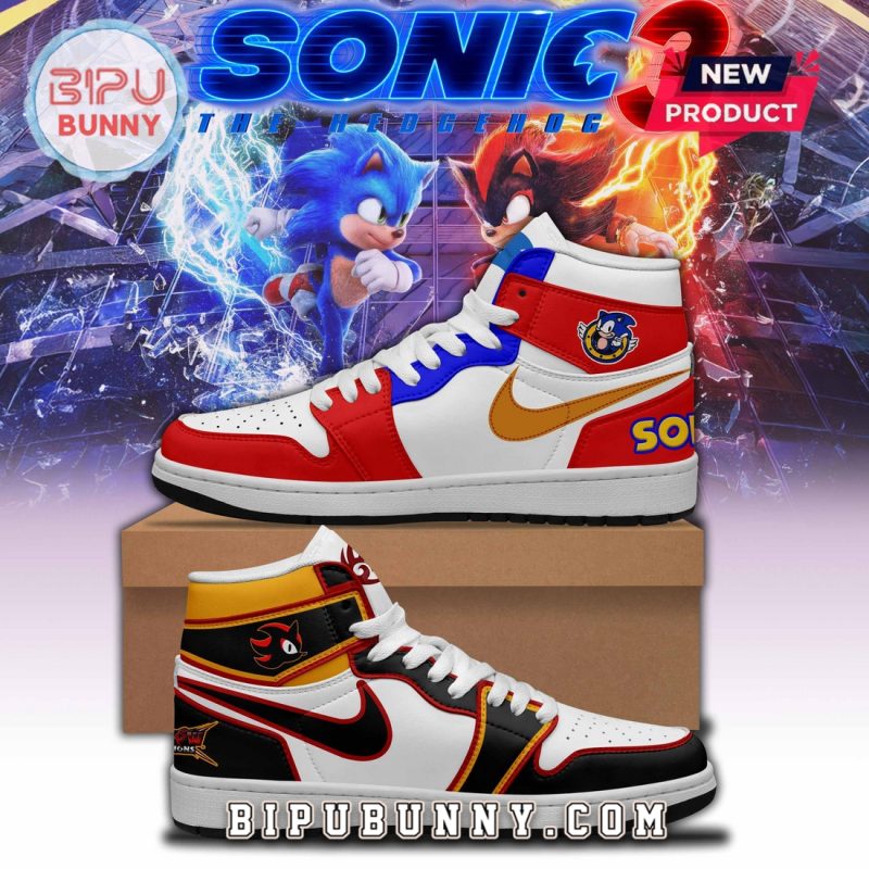 Sonic The Hedgehog Sonic & Shadow Air Jordan 1 Hightop