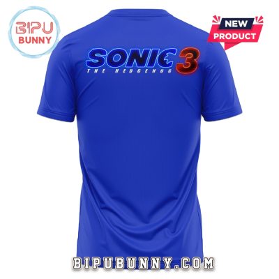 The Sonic Movie 3 Sonic Logo Blue Shirt