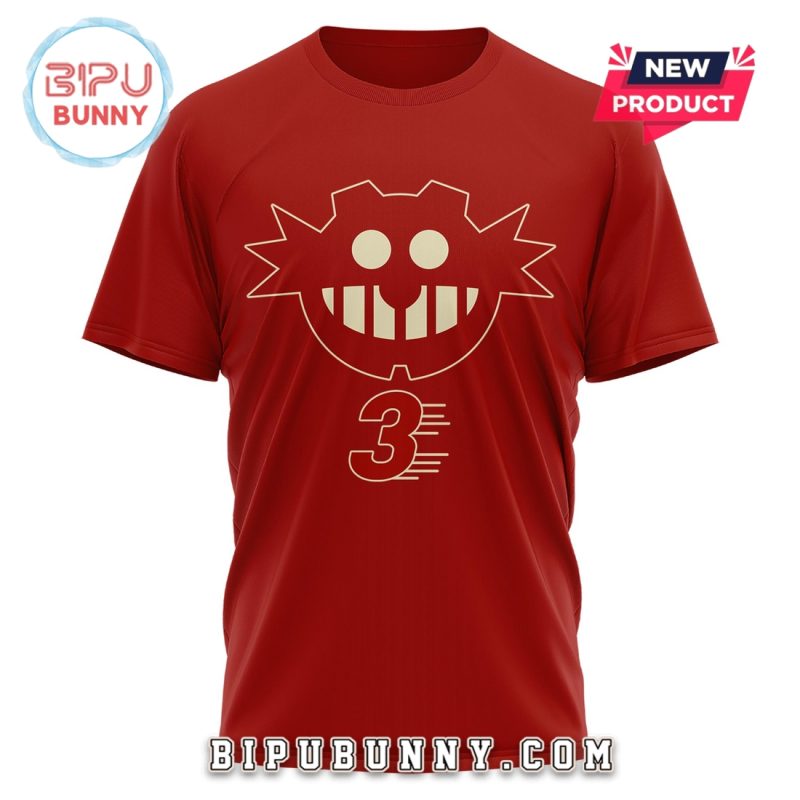 The Sonic Movie 3 Sonic Logo Red Shirt