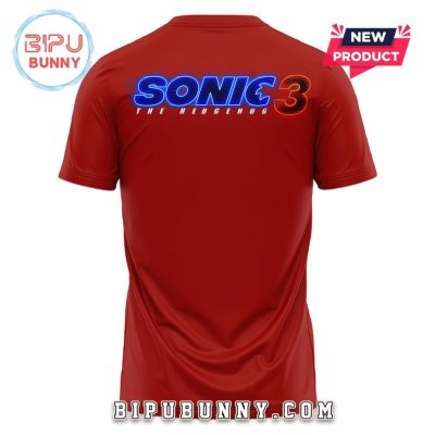 The Sonic Movie 3 Sonic Logo Red Shirt