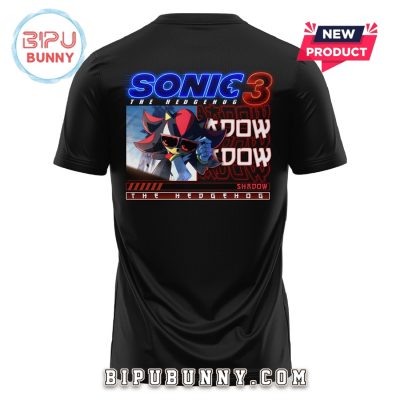 The Sonic Movie 3 Sonic Shadow Black Hoodie