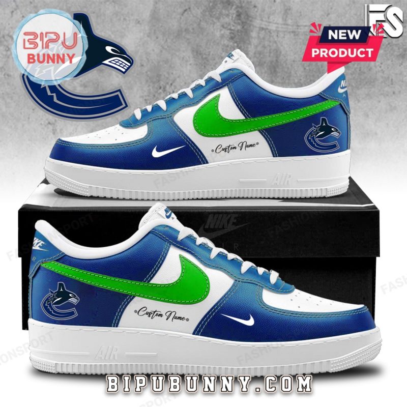 Vancouver Canucks NHL Hockey Nike Air Force 1