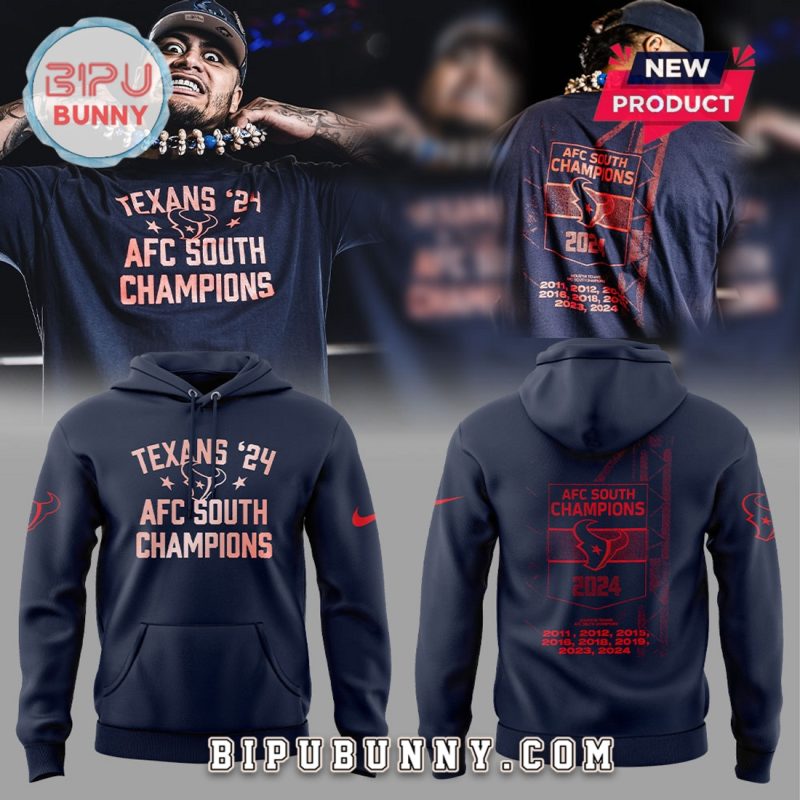 Zilla Fatu Houston Texans Playoff Navy Hoodie