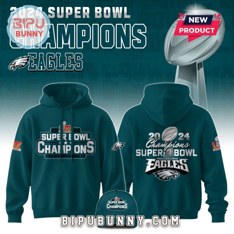 2024 Super Bowl Champions Philadelphia Eagles Hoodie Set