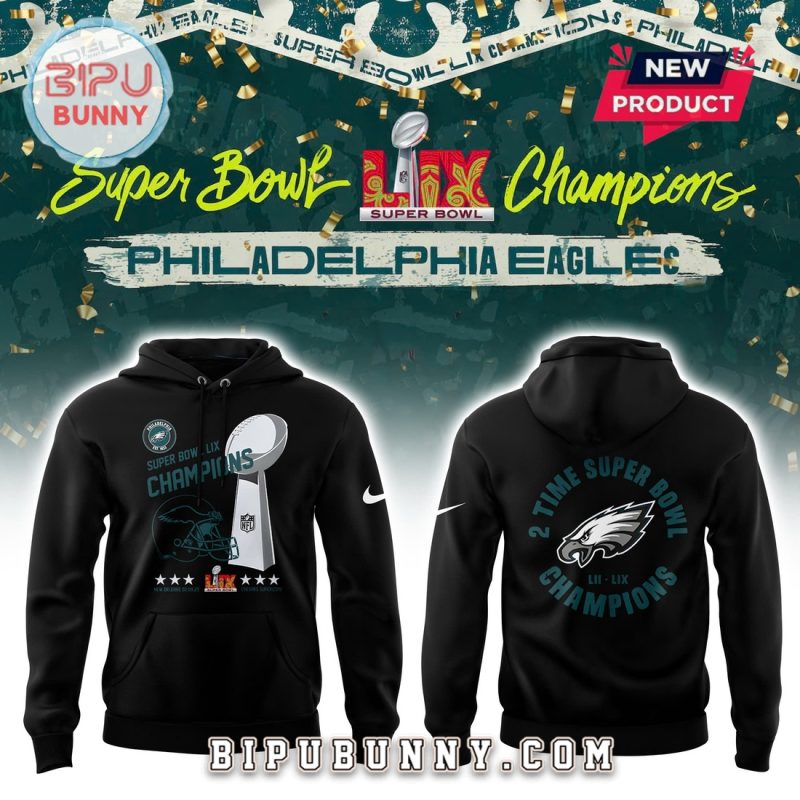 2025 Eagles Super Bowl LIX Champions Hoodie