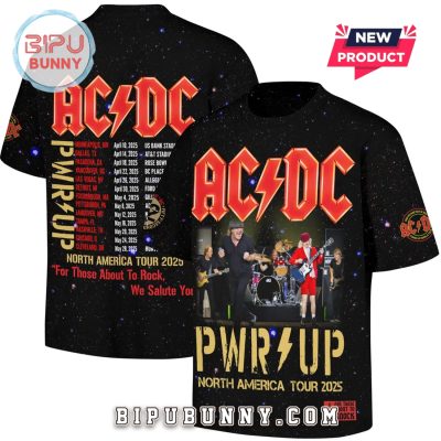 ACDC 2025 Power Up North American Tour Shirt