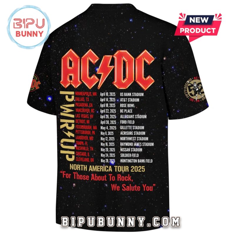 ACDC 2025 Power Up North American Tour Shirt