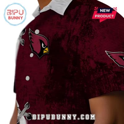 Arizona Cardinals Custom Edgy Streaks Hawaiian Shirt