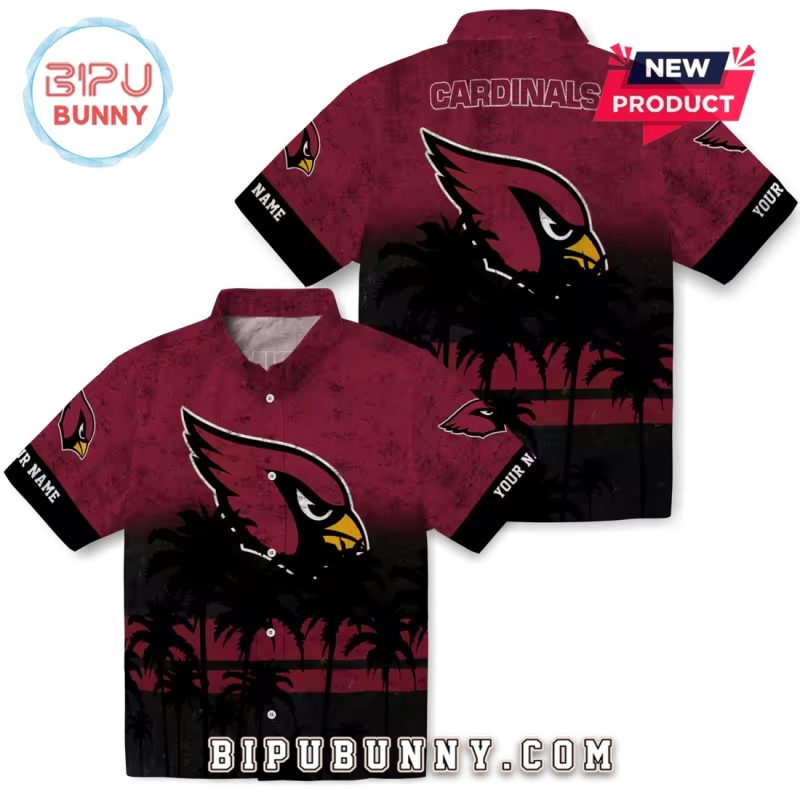 Arizona Cardinals Custom Sunset Pattern Hawaiian Shirt