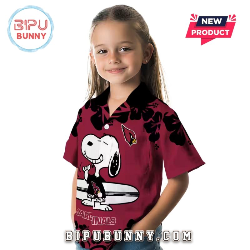 Arizona Cardinals Snoopy Surf Hawaiian Shirt