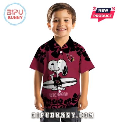 Arizona Cardinals Snoopy Surf Hawaiian Shirt