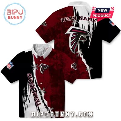 Atlanta Falcons Custom Edgy Streaks Hawaiian Shirt