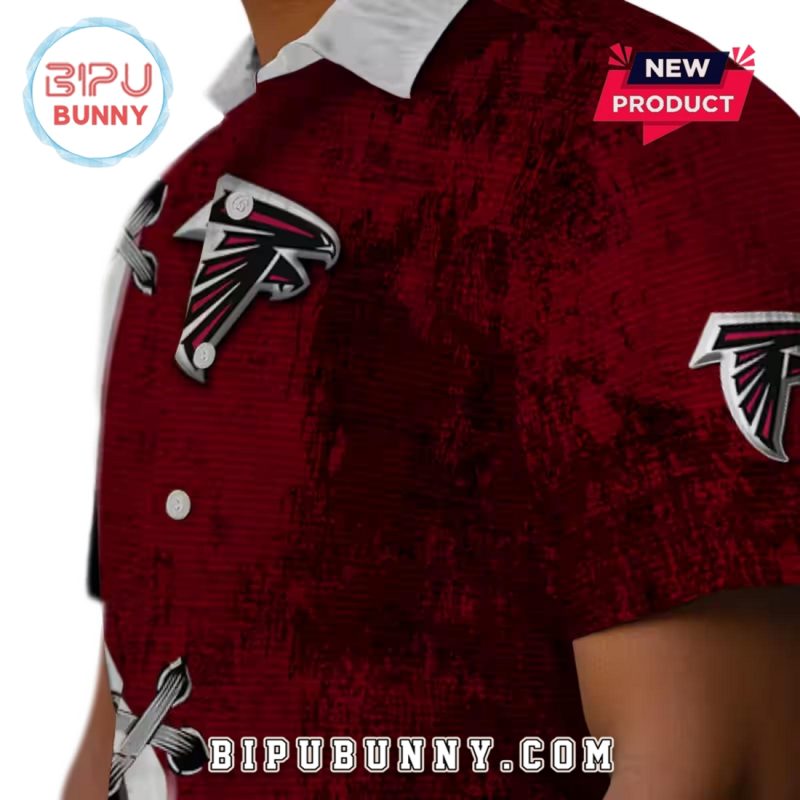 Atlanta Falcons Custom Edgy Streaks Hawaiian Shirt