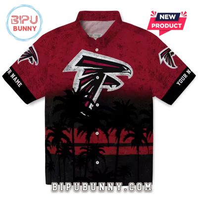 Atlanta Falcons Custom Sunset Pattern Hawaiian Shirt