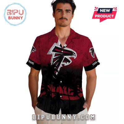 Atlanta Falcons Custom Sunset Pattern Hawaiian Shirt