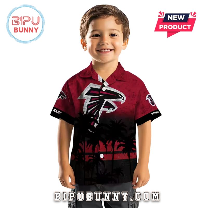 Atlanta Falcons Custom Sunset Pattern Hawaiian Shirt