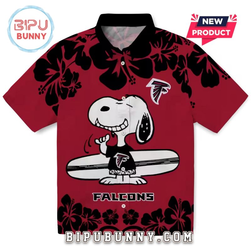 Atlanta Falcons Snoopy Surf Hawaiian Shirt