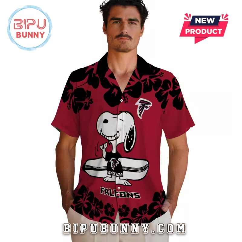 Atlanta Falcons Snoopy Surf Hawaiian Shirt