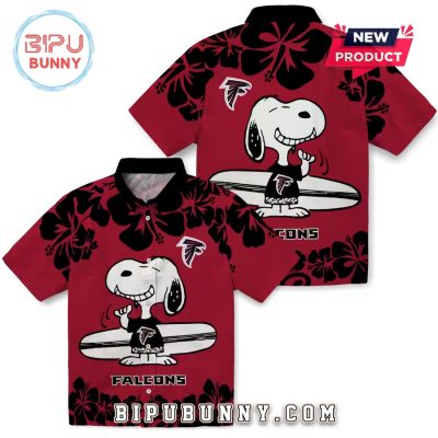 Atlanta Falcons Snoopy Surf Hawaiian Shirt